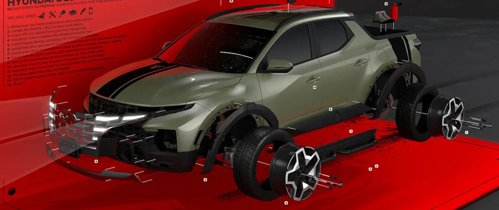Een gelukkige eigenaar van een Hyundai NFT heeft deze ingeruild voor een gloednieuwe Santa Cruz-pick-up.