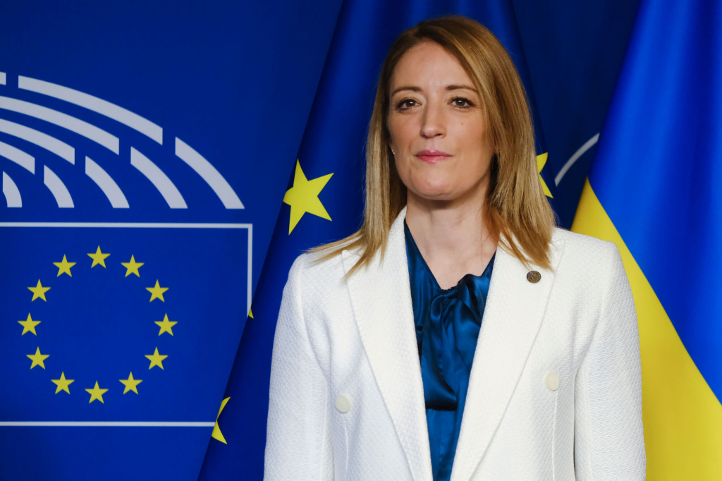 Blockchain-vriendelijke Roberta Metsola herkozen als voorzitter van het EU-parlement.